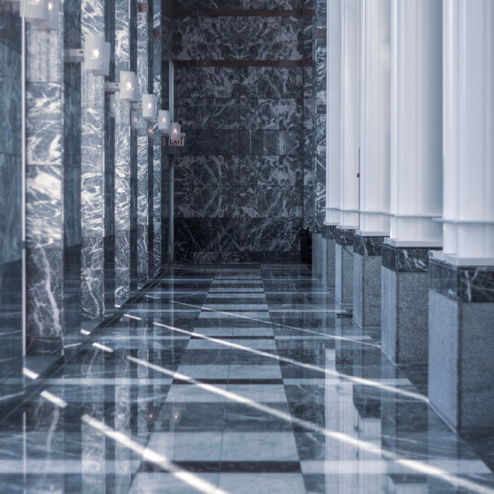 [MDA-G-F08] Marble grinding and polishing — per service (per square metre)